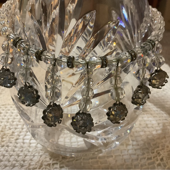 Vintage Czech Necklace 1930 Chrystal Rhinestone 15” - Picture 7 of 10